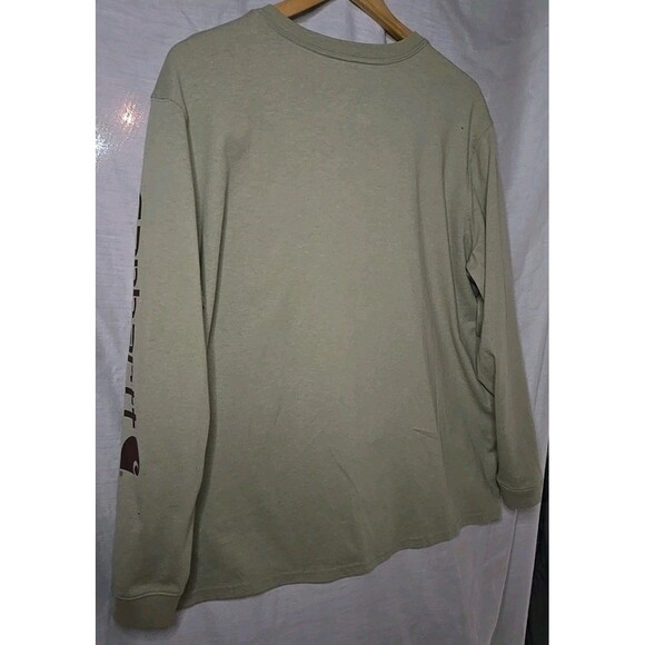Carhartt Long Sleeve Shirt Mens XXL Original Fit Green Mid Weight K231 Graphic - Picture 5 of 9